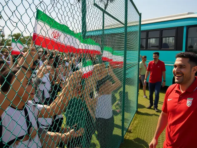 Festa e protestos: Irã chega aos EUA para estreia na Copa